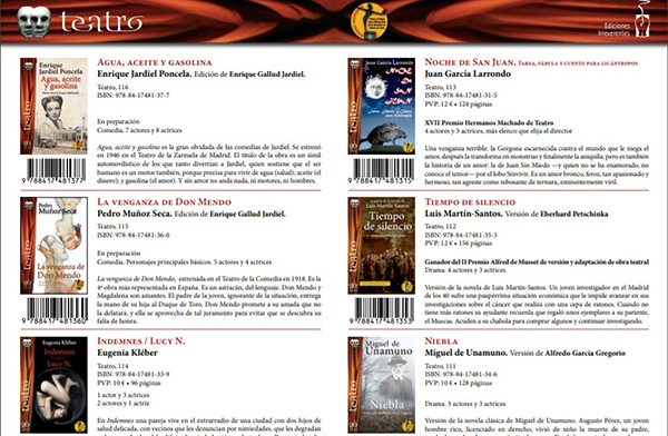 Catalogo Teatral